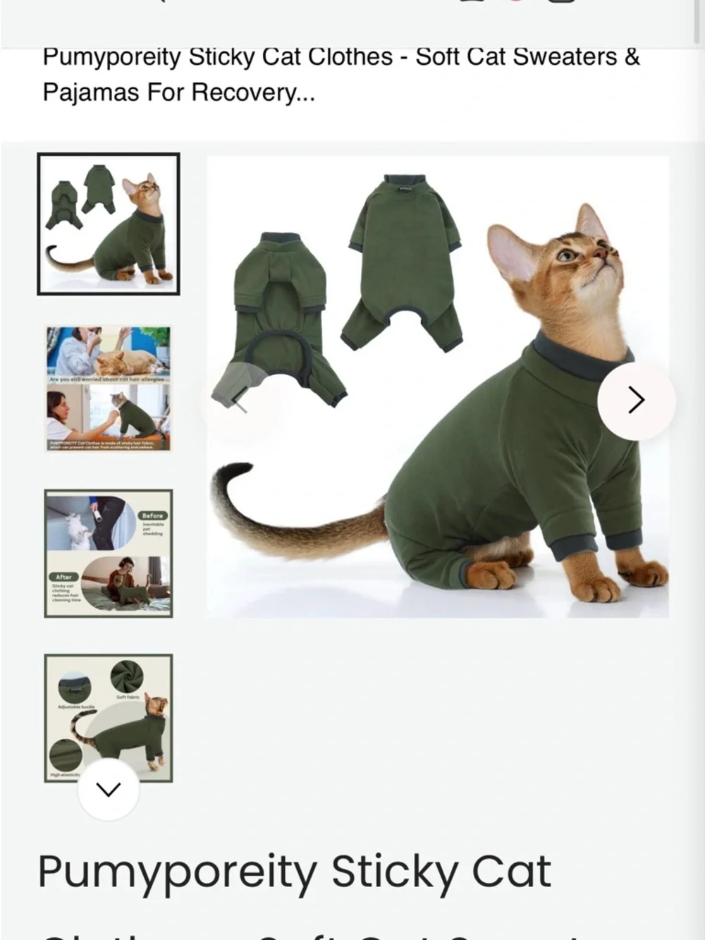 Cat onesie